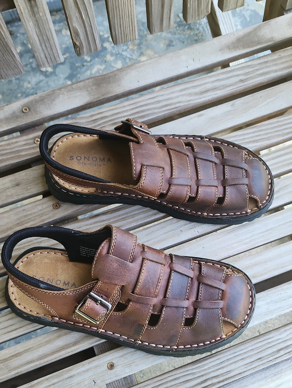 Sonoma Mens NwoT Leather Sandals